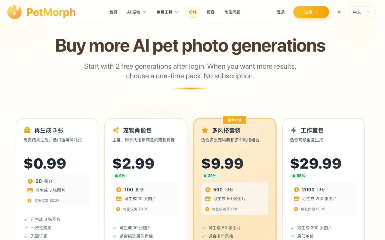 Screenshot for PetMorph Now Supports Nine Languages